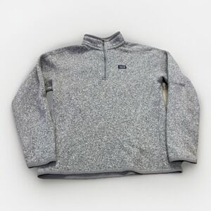 Patagonia Better Sweater Jacket Womens XL 1/4 Zip Fleece Gray 25616 Gorpcore